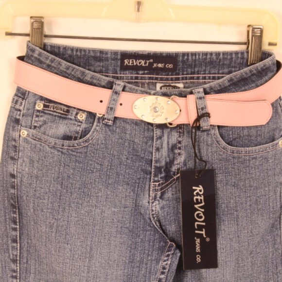 Vintage Revolt Jean Co. Stretch Jeans w/ Belt - Picture 2 of 11